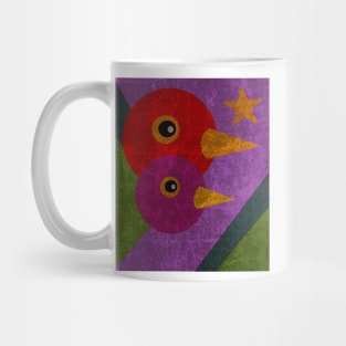 retro Bird Polygon Art Art,Pop Art Mug